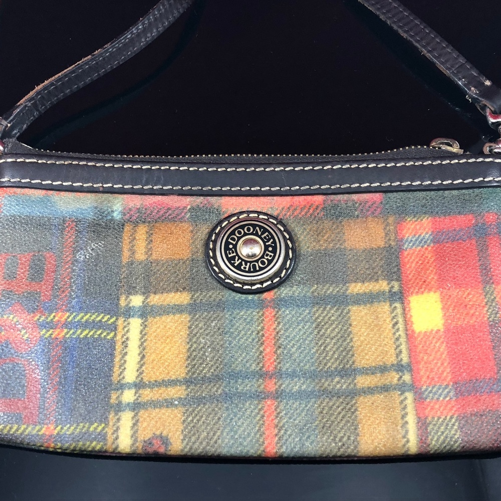 Retro Dooney & Bourke Plaid Wristlet